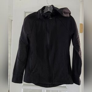 Avia Womens Black Hoodie Full Zip Athletic Sweatshirt Size Small (4-6) Workout